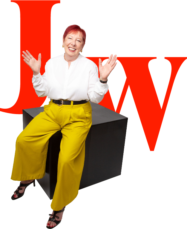 JW on box in pants